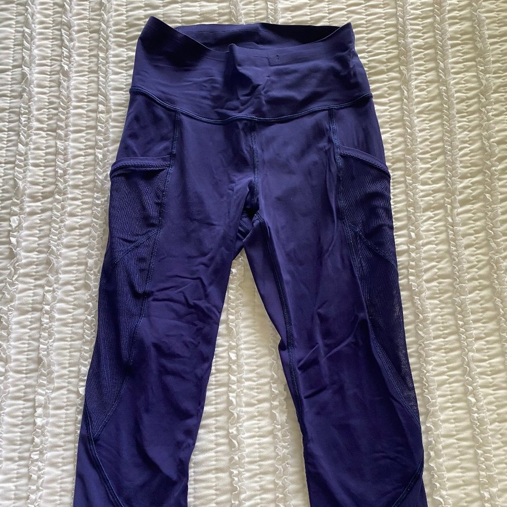 Lululemon Cropped Mesh Leggings